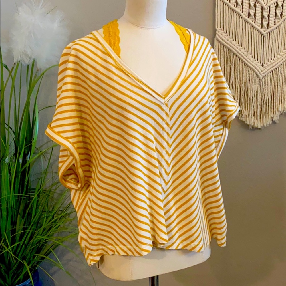 Mustard shirt & bralette set